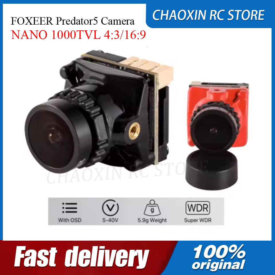 Drone Racing Camera - كاميرا FOXEER Predator5 NANO 1000TVL 4:3/16:9