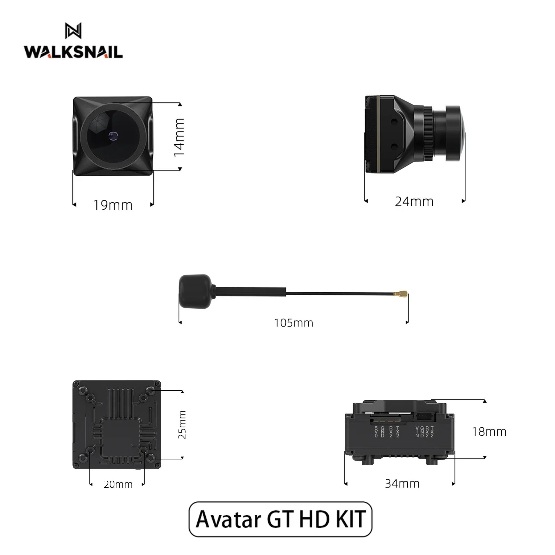 Walksnail Avatar GT HD KIT 2W  - مراجعة Drone Racing Vtx وسعره