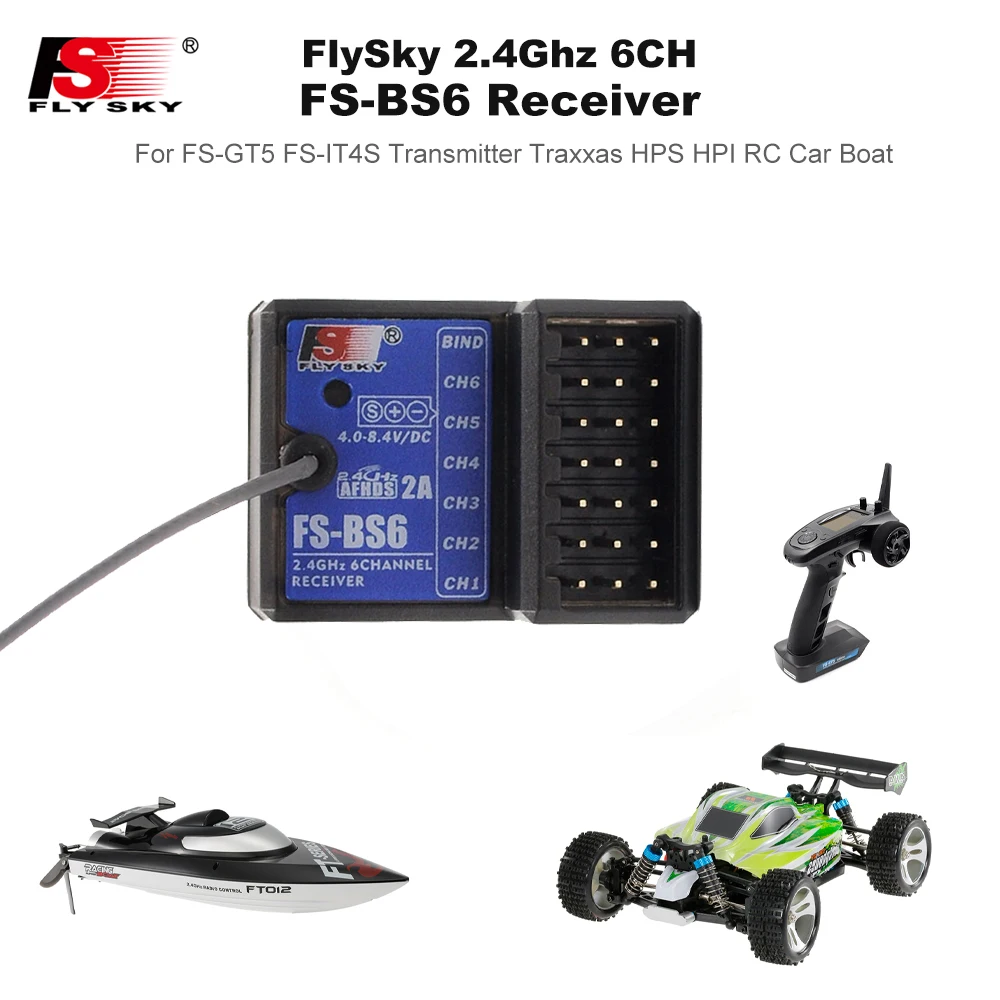 FlySky 2.4Ghz 6CH AFHDS2 FS-BS - مراجعة Drone Racing Receiver وسعره