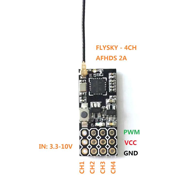 جهاز استقبال FS2A 4CH AFHDS 2A - مراجعة Drone Racing Receiver وسعره