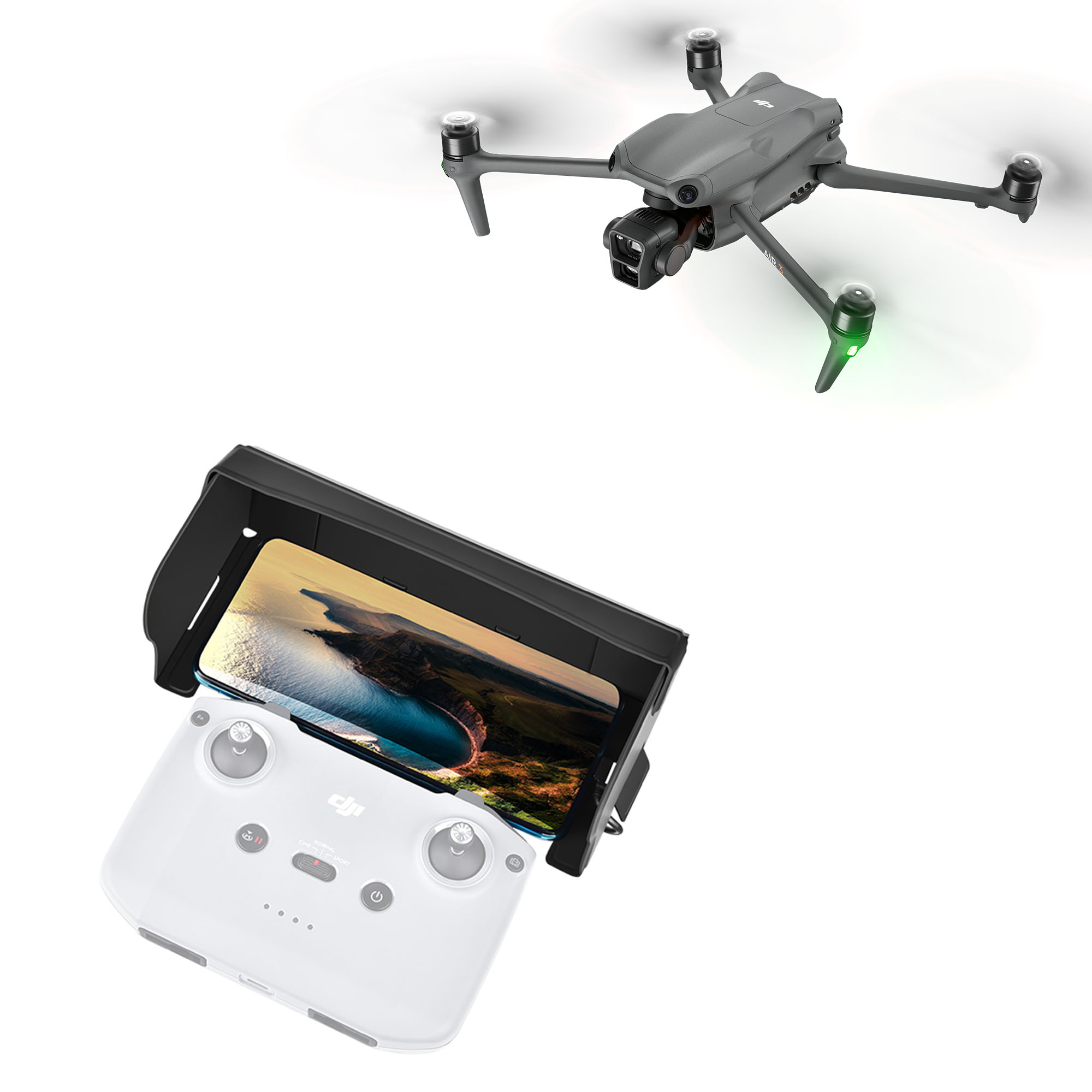 غطاء واقي من الشمس لوحدة التحك - مراجعة Dji Drone Mini 3 وسعره