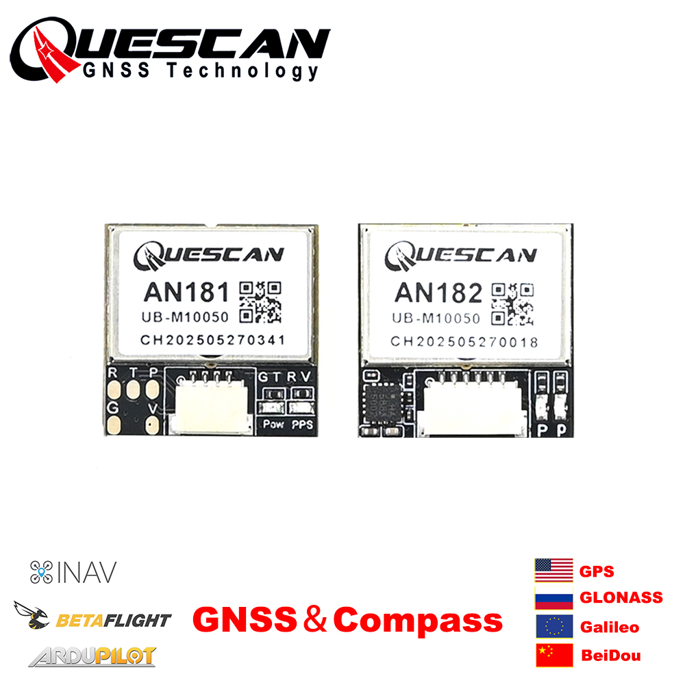 QUESCAN 18 مللي متر M10 GPS GN - مراجعة Drone Racing Flight Controller وسعره