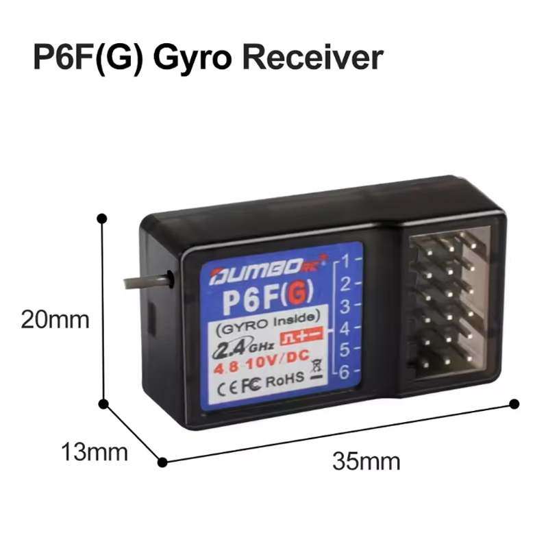 نظام تحكم لاسلكي DUMBORC P6F/P - مراجعة Drone Racing Receiver وسعره